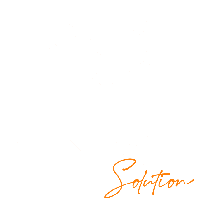 Logo Mindset Solution version blanche, agence de communication et marketing digital située en Normandie